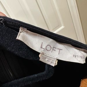 black bow belted mini dress loft size 00P